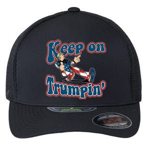 Keep On Trumpin' Pro Trump Flexfit Unipanel Trucker Cap