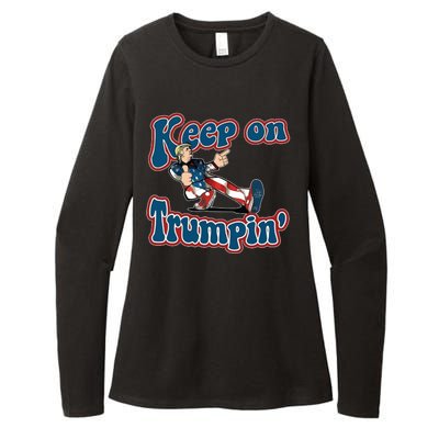 Keep On Trumpin' Pro Trump Womens CVC Long Sleeve Shirt