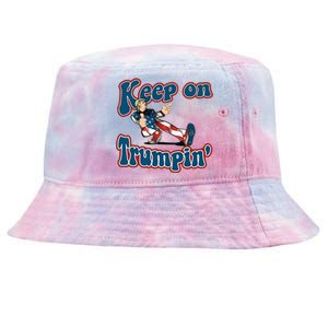 Keep On Trumpin' Pro Trump Tie-Dyed Bucket Hat