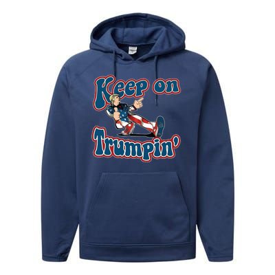 Keep On Trumpin' Pro Trump Performance Fleece Hoodie