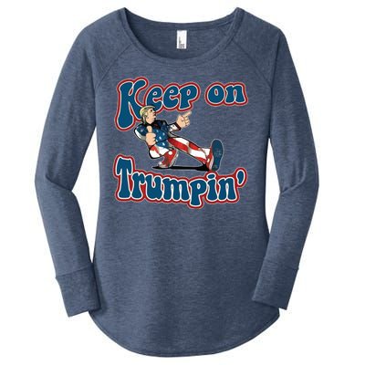 Keep On Trumpin' Pro Trump Women's Perfect Tri Tunic Long Sleeve Shirt