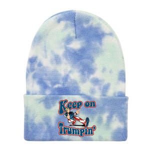 Keep On Trumpin' Pro Trump Tie Dye 12in Knit Beanie