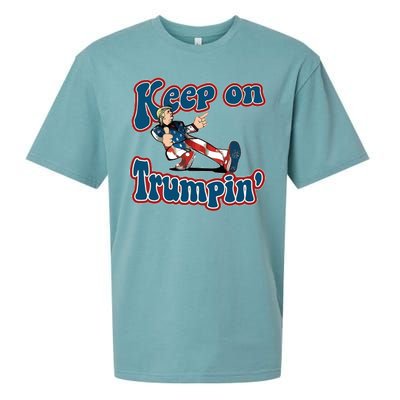 Keep On Trumpin' Pro Trump Sueded Cloud Jersey T-Shirt