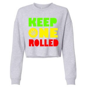 Keep One Rolled Cropped Pullover Crew