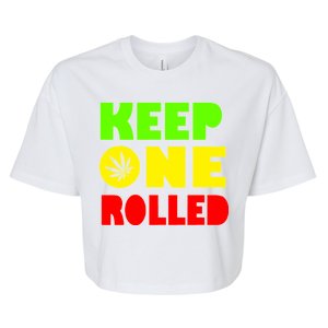 Keep One Rolled Bella+Canvas Jersey Crop Tee