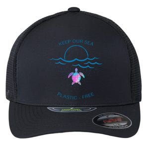 Keep Our Sea Plastic Free Flexfit Unipanel Trucker Cap