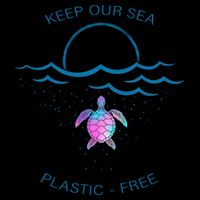 Keep Our Sea Plastic Free Drawstring Bag