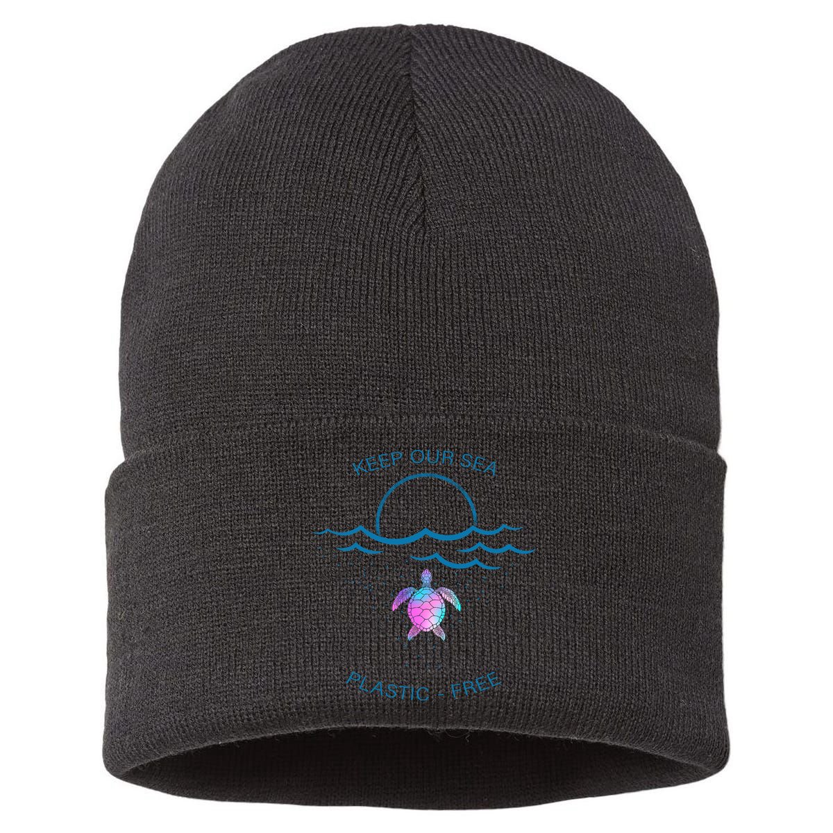 Keep Our Sea Plastic Free Sustainable Knit Beanie