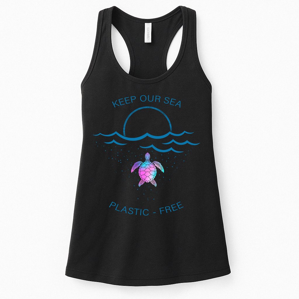 Keep Our Sea Plastic Free Womens Tank Top