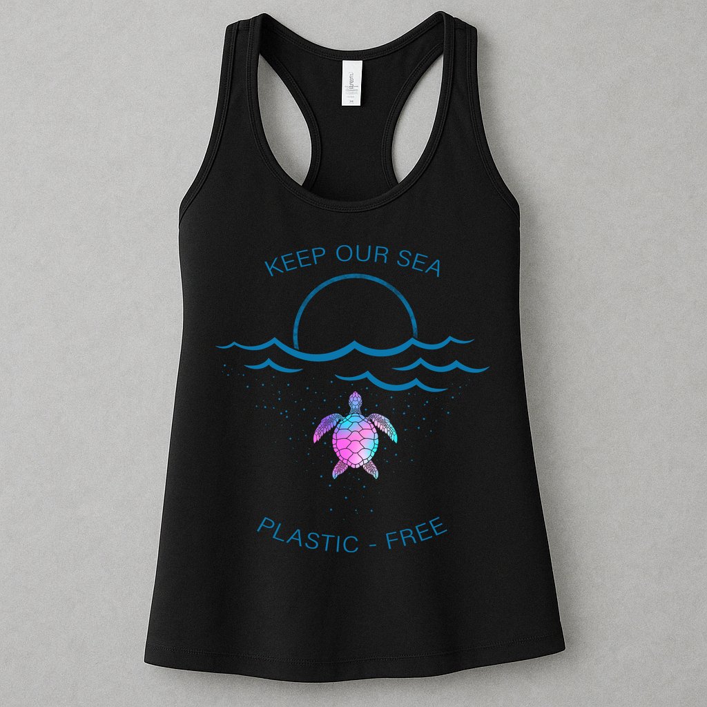 Keep Our Sea Plastic Free Womens Tank Top
