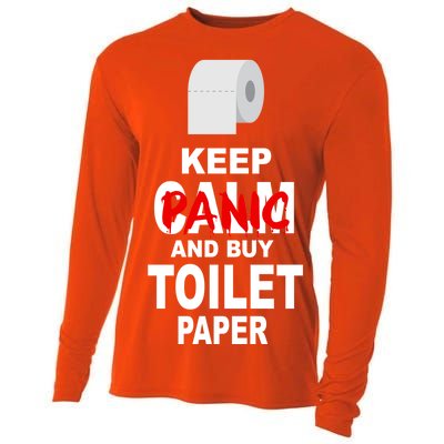 Keep Panic And Buy Toilet Paper Cooling Performance Long Sleeve Crew