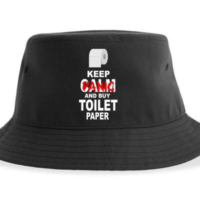 Keep Panic And Buy Toilet Paper Sustainable Bucket Hat