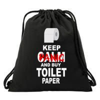 Keep Panic And Buy Toilet Paper Drawstring Bag