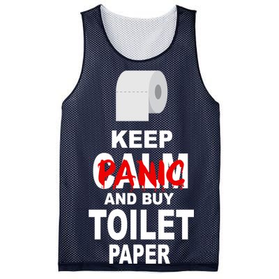 Keep Panic And Buy Toilet Paper Mesh Reversible Basketball Jersey Tank