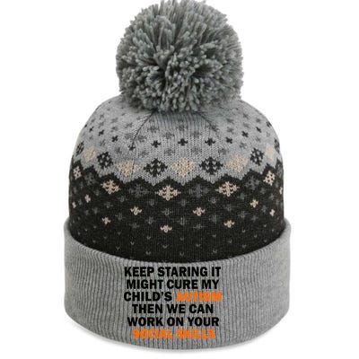 Keep Staring It Might Cure Autism The Baniff Cuffed Pom Beanie