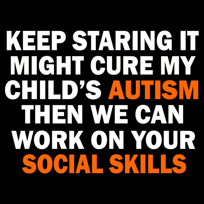 Keep Staring It Might Cure Autism Cropped Pullover Crew