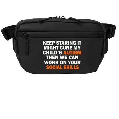 Keep Staring It Might Cure Autism Crossbody Pack