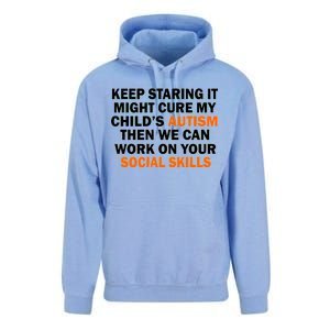 Keep Staring It Might Cure Autism Unisex Surf Hoodie