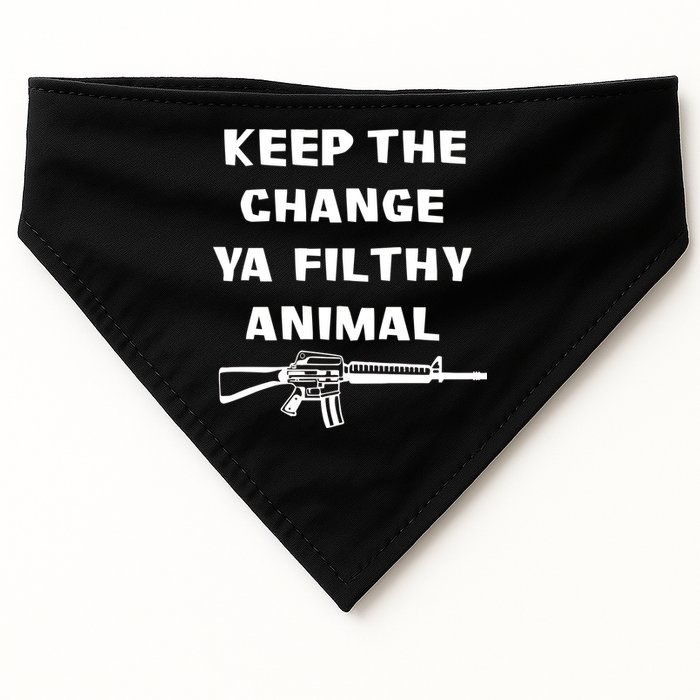 Keep The Change Ya Filthy Animal USA-Made Doggie Bandana