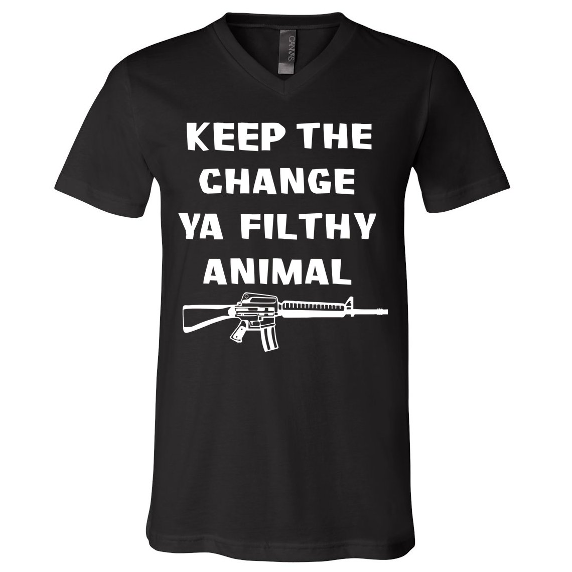 Keep The Change Ya Filthy Animal V-Neck T-Shirt