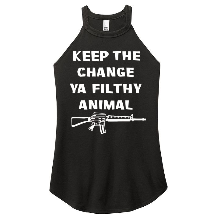 Keep The Change Ya Filthy Animal Women's Perfect Tri Rocker Tank