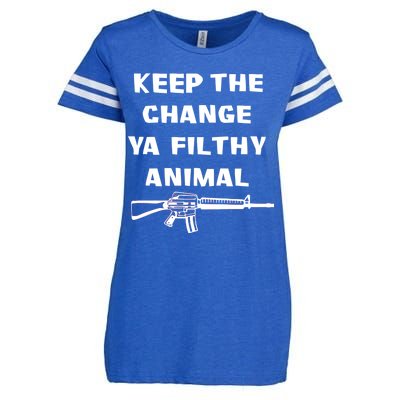 Keep The Change Ya Filthy Animal Enza Ladies Jersey Football T-Shirt