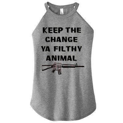 Keep The Change Ya Filthy Animal Women’s Perfect Tri Rocker Tank