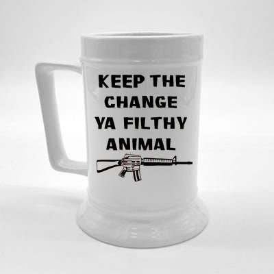 Keep The Change Ya Filthy Animal Beer Stein