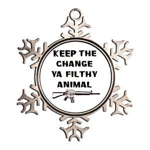 Keep The Change Ya Filthy Animal Metallic Star Ornament