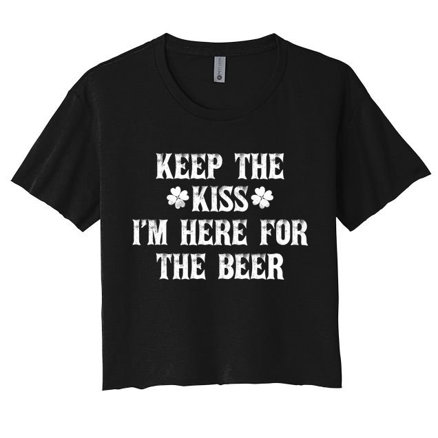 Keep The Kiss I'm Here For The Beer Crop Top