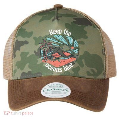 Keep The Ocean Blue Legacy Tie Dye Trucker Hat