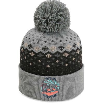 Keep The Ocean Blue The Baniff Cuffed Pom Beanie