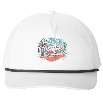 Keep The Ocean Blue Snapback Five-Panel Rope Hat