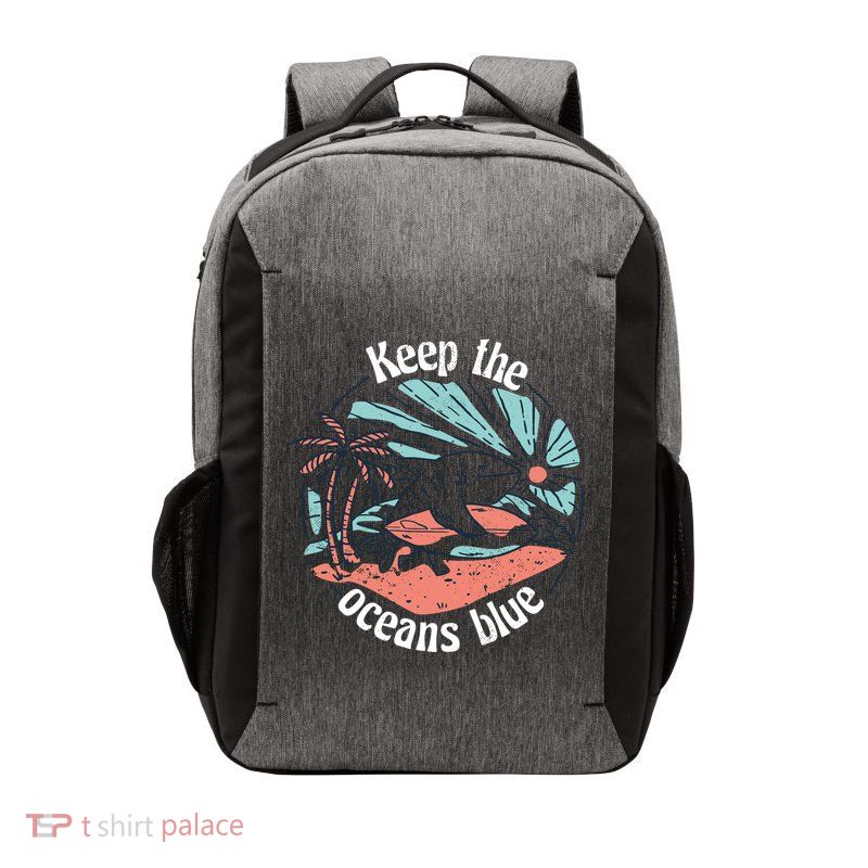 Keep The Ocean Blue Vector Backpack