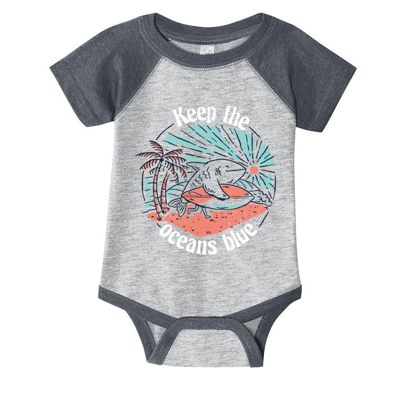 Keep The Ocean Blue Infant Baby Jersey Bodysuit