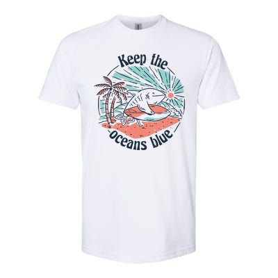 Keep The Ocean Blue Softstyle® CVC T-Shirt