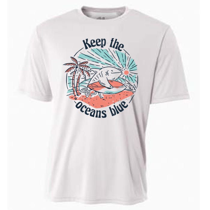 Keep The Ocean Blue Cooling Performance Crew T-Shirt