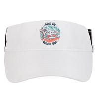 Keep The Ocean Blue Adult Drive Performance Visor