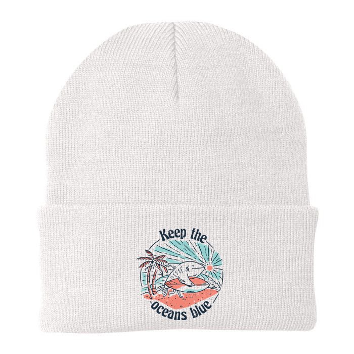 Keep The Ocean Blue Beanie