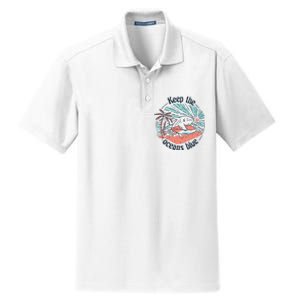 Keep The Ocean Blue Dry Zone Grid Polo