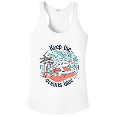 Keep The Ocean Blue Ladies PosiCharge Competitor Racerback Tank