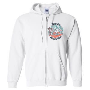 Keep The Ocean Blue Full Zip Hoodie