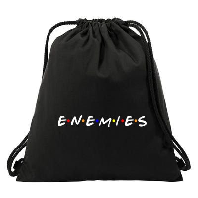 Keep Your Enemies Close Drawstring Bag
