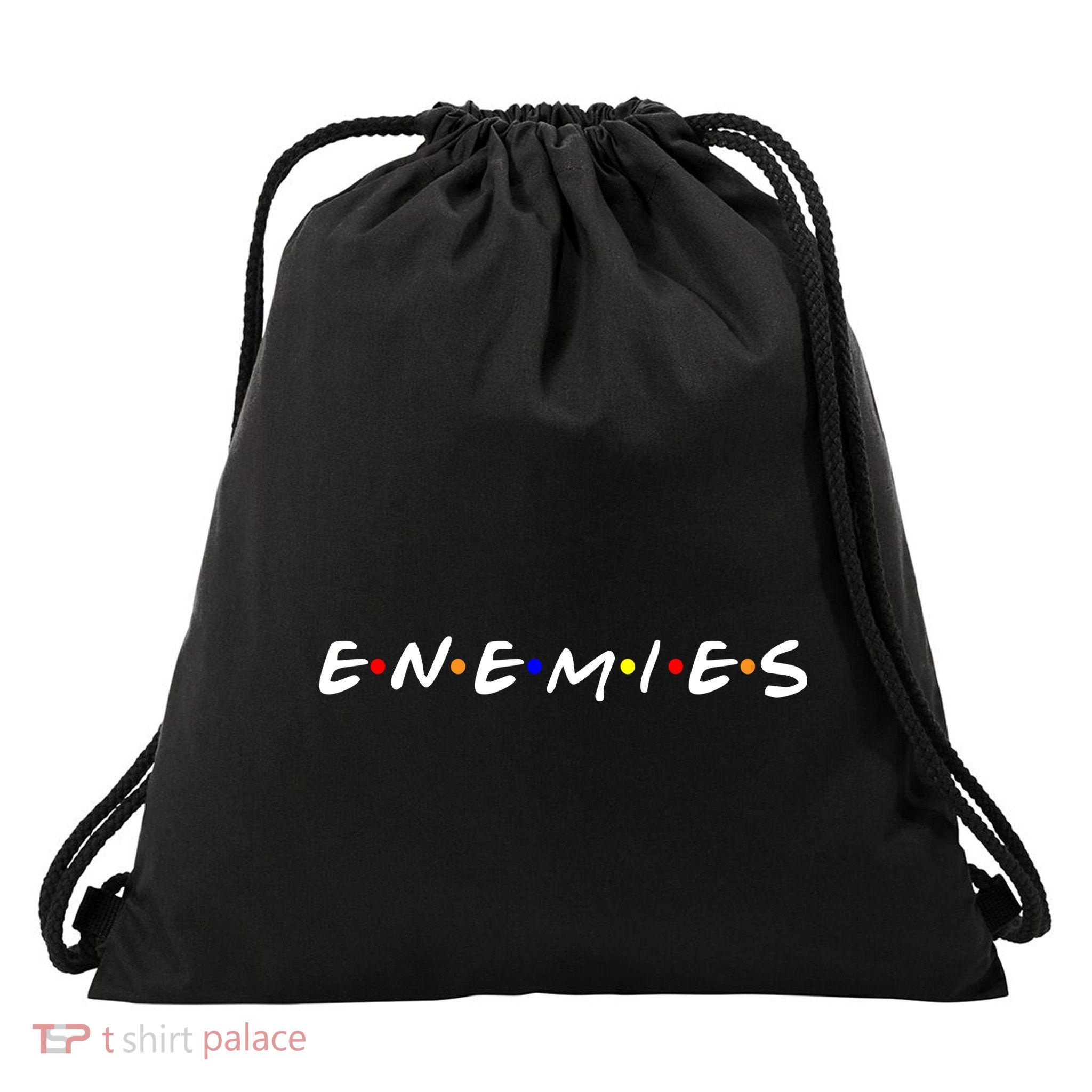 Keep Your Enemies Close Drawstring Bag