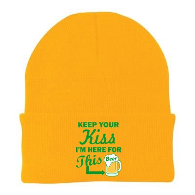 Keep Your Kiss I'm Here For This Beer Knit Cap Winter Beanie