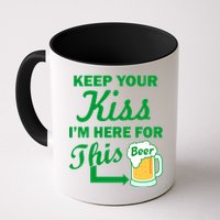 Keep Your Kiss I'm Here For This Beer Mug