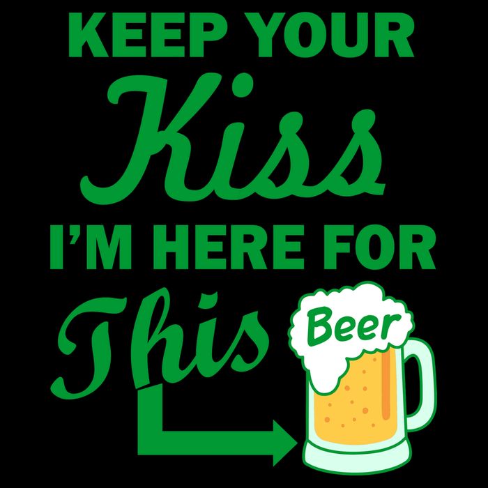 Keep Your Kiss I'm Here For This Beer Mug