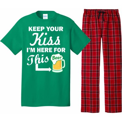 Keep Your Kiss I'm Here For This Beer Pajama Set