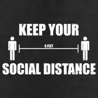 Keep Your Social Distance 6 Feet 11oz C Handle Ceramic Mug