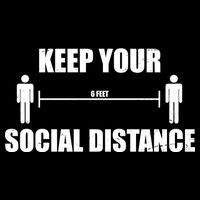 Keep Your Social Distance 6 Feet Flatbill Hat